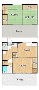 高知県高知市一宮中町2【一戸建】の間取り