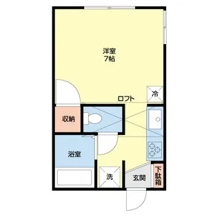 アリス2号館【1階】の間取り