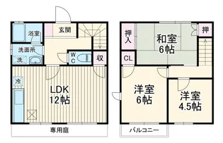 神奈川県藤沢市大鋸3【一戸建】の間取り