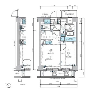 メインステージ板橋志村III【2階】の間取り