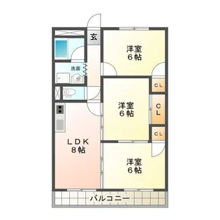 3LDKの間取り画像