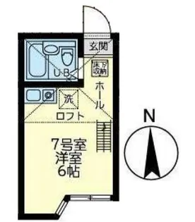 ユナイト小机グレートギャッピー【1階】の間取り