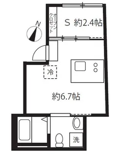 アピチェ目黒【4階】の間取り