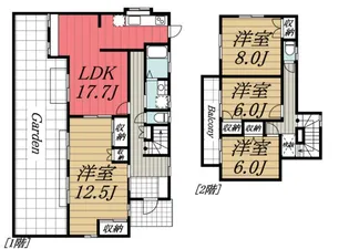 千葉県印旛郡栄町酒直台2【一戸建】の間取り