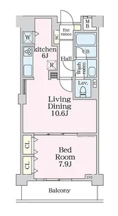 グラマシー恵比寿【3階】の間取り