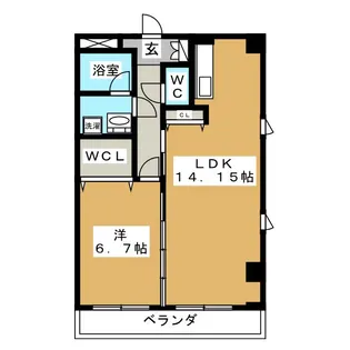 ヒルサイドコート東戸塚【1階】の間取り