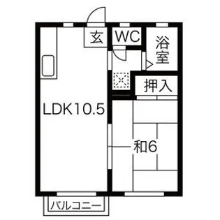 ビブロスヒルC・D【2階】の間取り