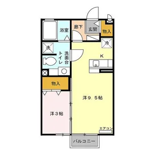 ヴェルデ・ナチュール II B【2階】の間取り