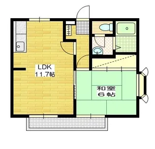 パルシティS A棟【1階】の間取り