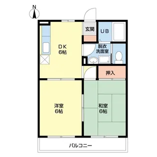 ジュネス マ.ルーム【2階】の間取り