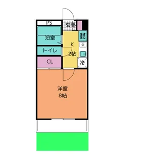 1Kの間取り画像