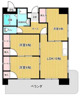 Rista Kushibe【9階】の間取り