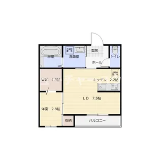 葉山ハイツ【1階】の間取り