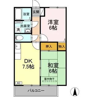 東京都西東京市泉町5【アパート】の間取り
