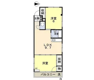 プランドール西市【3階】の間取り