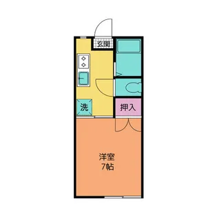 フレグランス石橋A【1階】の間取り