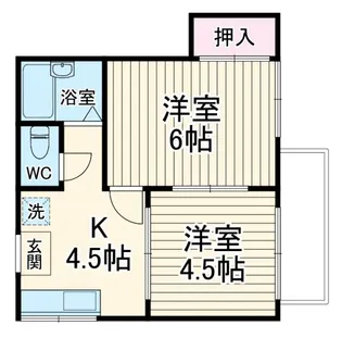 ハイツミヤジマ【2階】の間取り