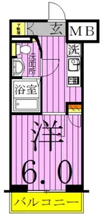 レーヴ・ド・クレエ綾瀬【2階】の間取り