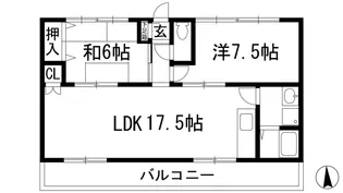 ピンリーブル1【2階】の間取り