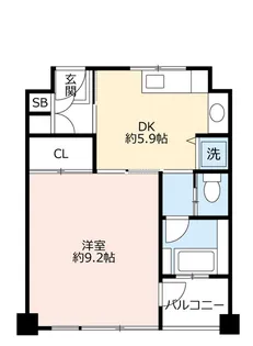 UR新豊里【4階】の間取り
