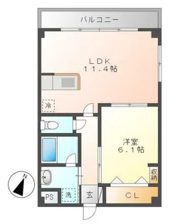 中富ビル【3階】の間取り