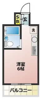 1Rの間取り画像