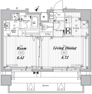メイクスデザイン茗荷谷【10階】の間取り