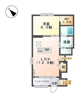オークテラス【1階】の間取り