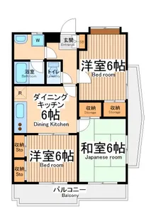 エクセル府中【3階】の間取り