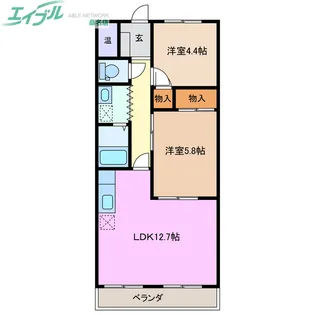 MKタウン福島【4階】の間取り