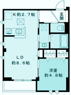 Blan cube 戸越公園【1階】の間取り