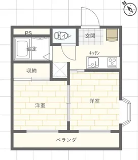 メゾンブラン【2階】の間取り