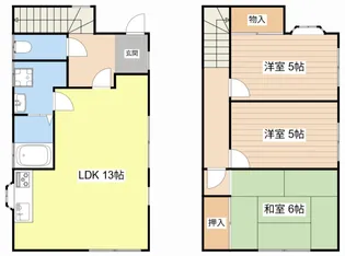 滋賀県東近江市札の辻2【一戸建】の間取り