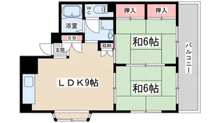 第3北浦ハイツ【2階】の間取り