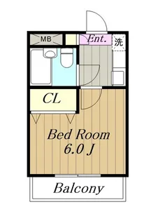 フレンドポート淵野辺第5【3階】の間取り