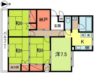 シエスタ【2階】の間取り