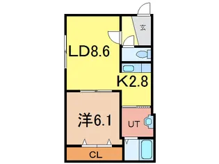 MIUNA BLDG【1階】の間取り