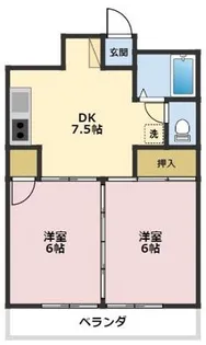 グレスコート佐賀壱番館【5階】の間取り