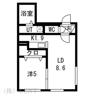 仮称)山の手3条1丁目【2階】の間取り