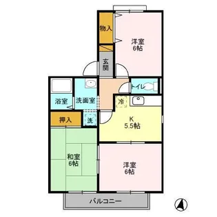 コーラル A【2階】の間取り