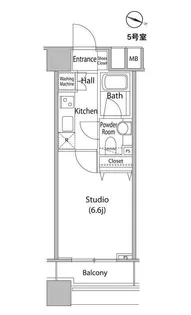 東京都新宿区西新宿7【マンション】の間取り