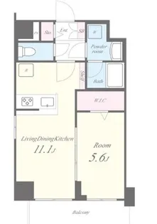 イート アパートメント ヴェリタス【3階】の間取り