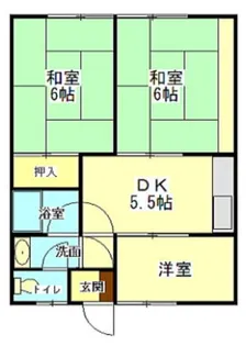 コーポふくおか 202号室【2階】の間取り