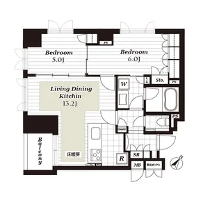 CONOE 赤坂丹後町 コノエ赤坂丹後町【4階】の間取り