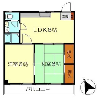 タートルズビル【4階】の間取り