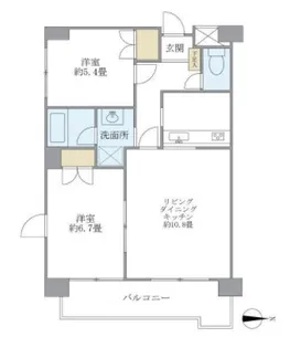オクトフラッツK【2階】の間取り
