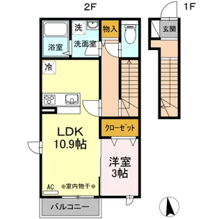 カサ・ベルデ【2階】の間取り