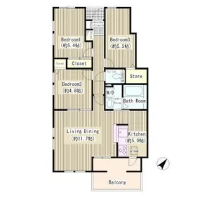 千葉県市川市塩焼1【一戸建】の間取り