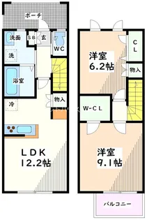 東京都昭島市昭和町4【一戸建】の間取り