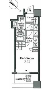 ホライズンプレイス赤坂【3階】の間取り